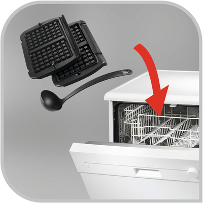 Tefal Waffelplatten OG+ / Elite XA 7248 sw