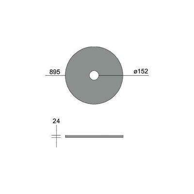 Brumberg Leuchten Akustikpaneel D895mm Aus. D152mm, mushr. 85210454