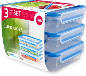 Emsa Frischhaltedosen-Set 3x1,2L CLIP CLOSE 3er 1,2L