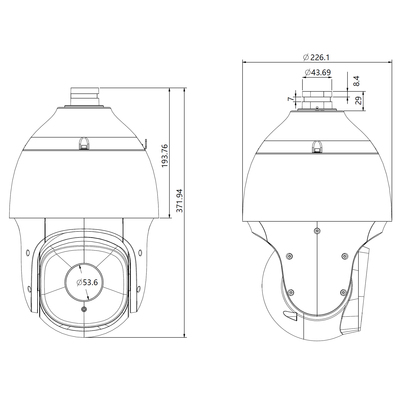 Grothe 5MPX IP PTZ-Kamera NEIUS Platinum VK 1099/387