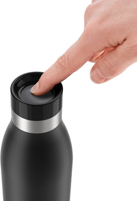 Emsa Trinkflasche 0,5L basic black BLUDROP basic sw