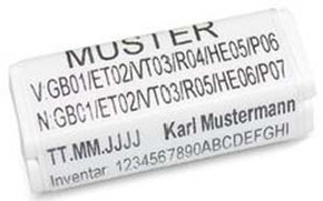 Dätwyler IT Infra Kabelclip 2D weiss Kabelbeschriftung 400312 (VE50)