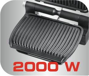 Tefal Kontakt-Grill OptiGrill DeLuxe GC707D eds/sw