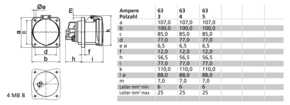 Bals Elektrotech. CEE-Anbausteckdose 130275