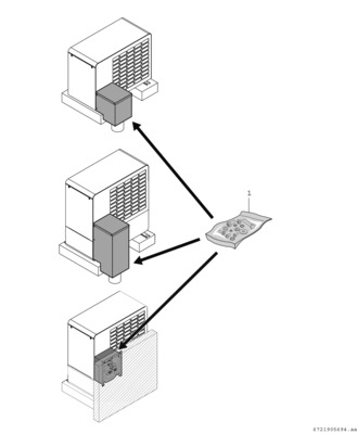 Bosch Thermotechnik Abdeckhaube Bodenanschluss lang, AW OR AHBA2