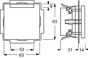 Busch-Jaeger SCHUKO Steckdosen-Einsatz grün RAL6032 20 EUCNB-13-82