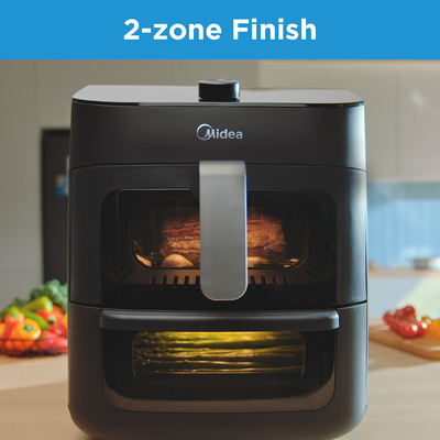 Midea Europe Heißluft-Fritteuse Air Fryer,2in1,11L MAD1100DADK