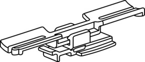 HellermannTyton Wickelclip schwarz Connector #151-03085
