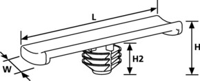 HellermannTyton TapeClip schwarz TC5FT6S-PA#150-95500