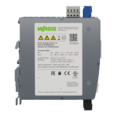 WAGO GmbH & Co. KG Stromversorgung Pro 2,1 phasig 2787-2144/000-070