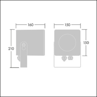 Thorn LED-Architekturfluter 830 CAELON S20 #21035620