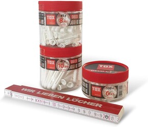 TOX-Dübel-Techn. Allzweckdübel Deco in Rudo+Meterstab