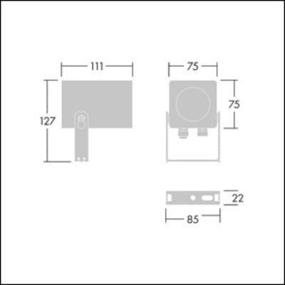 Thorn LED-Anbaustrahler 830 CAELON S7I #21035857
