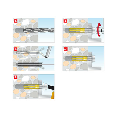 TOX-Dübel-Techn. Messing-Spreizdübel Metrix 6/22 KT