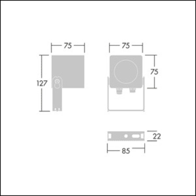 Thorn LED-Anbaustrahler 830 CAELON S7x #21013570