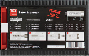 TOX-Dübel-Techn. Standard-Sortiment Beton Monteur STK(VE136)