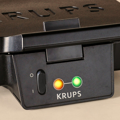 Krups Sandwich Maker black 3er form FDK461 sw/matt