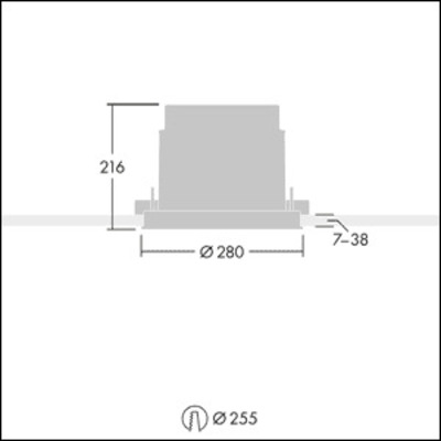 Thorn LED-Deckenleuchte 930 CESAR OPER #96801052