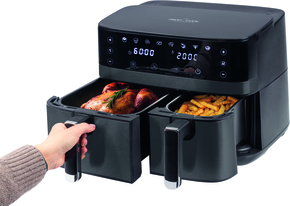 PROFI COOK Doppel-Heißluft-Fritteuse 9L 2700W PC-FR 1295 H six