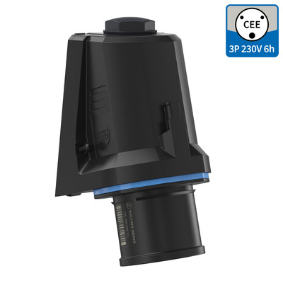 Walther Werke CEE NEO Wandgerätestecker schräg 32A 3P 6h FW730306CC