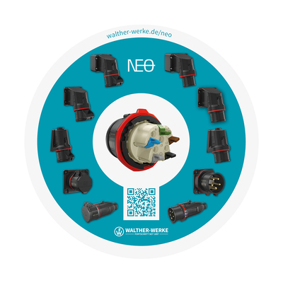Walther Werke CEE NEO Anbaugerätstecker schräg 32A 5P 6h FW733506PH