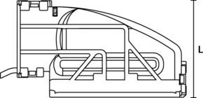 HellermannTyton backshell oder Abdeckung 90°, nom7.5mm BSB90NW7.5#151-02781