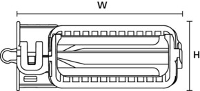 HellermannTyton backshell oder Abdeckung 90°, nom17mm BSE90NW17-#151-02772