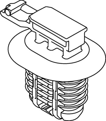 HellermannTyton Halter mit Steckeraufnahme für Ovallöcher PA66H CC20-PA66H#151-01397