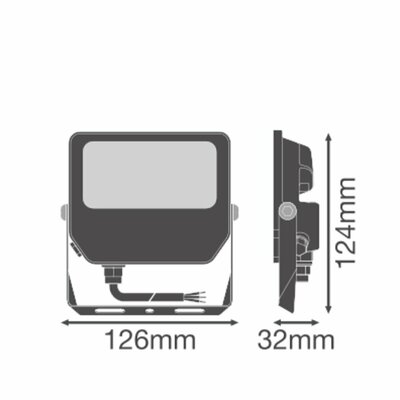 Ledvance LED-Fluter MC, ML, schwarz FLCOMP#4099854832147