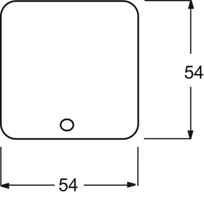 Busch-Jaeger Bedienelement alpinweiß f.Mem.-Taststeuerge. 6543-214-102