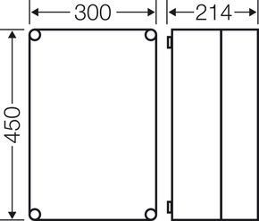 Hensel Leergehäuse 450x300x214mm Mi 0310