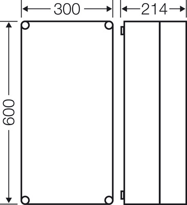Hensel Leergehäuse 275x575x191mm Mi 0411