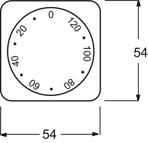 Busch-Jaeger Zentralscheibe weiß Zeitschaltuhr,120Min 1771-212-102