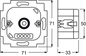 Busch-Jaeger Potentiometer-Einsatz 700 W/VA 2112 U-101