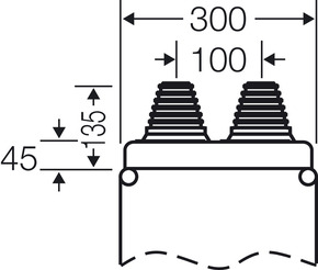 Hensel Kabeleinführung d=70mm für MI-Verteiler Mi FP 82