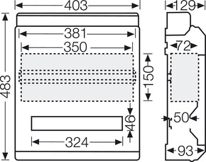 Hensel Automatengehäuse 1reihig KV 9230