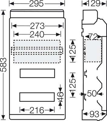 Hensel Automatengehäuse 2reihig KV 9330