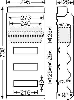 Hensel Automatengehäuse 3reihig KV 9440