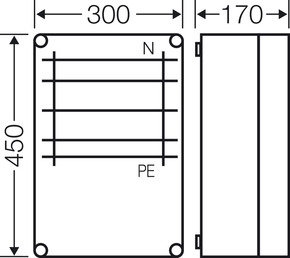 Hensel Sammelschienengehäuse Mi 6352