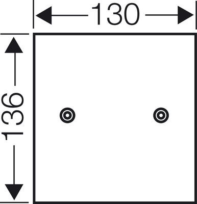 Hensel Montageplatte 4mm stark,f.KG 9002 KG MP 02