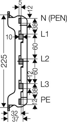 Hensel Sammelschienenträger Mi ST 25