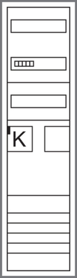 Hager Komplettschrank, universZ 1ZP,BKE-I,OKK,H1100 ZB31SET21N