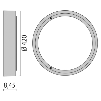 Performance in Light Wand- und Deckenleuchte 102 LED, 3000K 304126