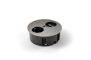 Bachmann TWIST Steckdosenleiste Edelstahl-Optik 931.031