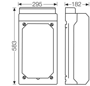 Hensel Leergehäuse 245x440x160mm KV 9331