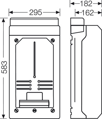 Hensel Leergehäuse 295x583x182mm KV 9339