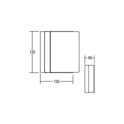 Brumberg Leuchten LED-Wandaufbauleuchte 3000K 230V schwarz 10034183