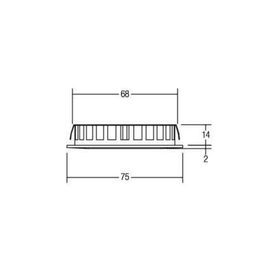 Brumberg Leuchten LED-Einbauleuchte 12V DC, nickel 12127153