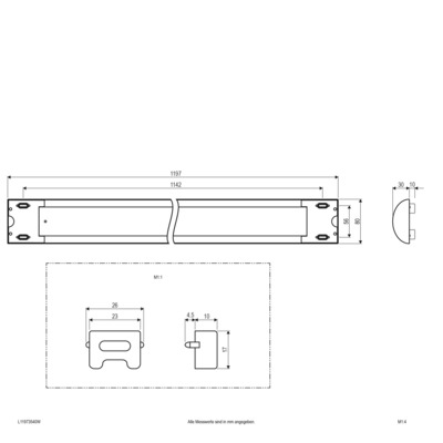 EVN Lichttechnik LED-Anbauleuchte 4000K 230V 110° IP20 L11973540W nw