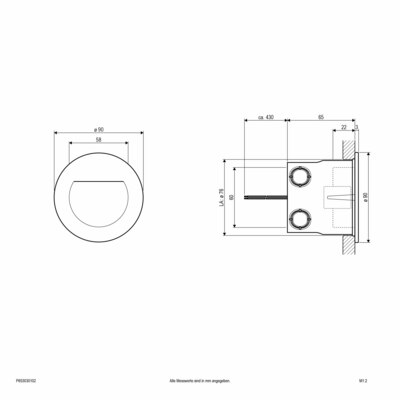 EVN Lichttechnik LED-Wandanbauleuchte 3000K 350mA IP65 P653030102 weiß